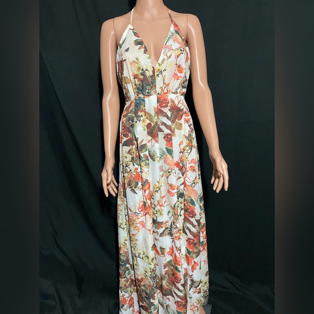 PrettyLittleThing Multicolor Floral Maxi Dress